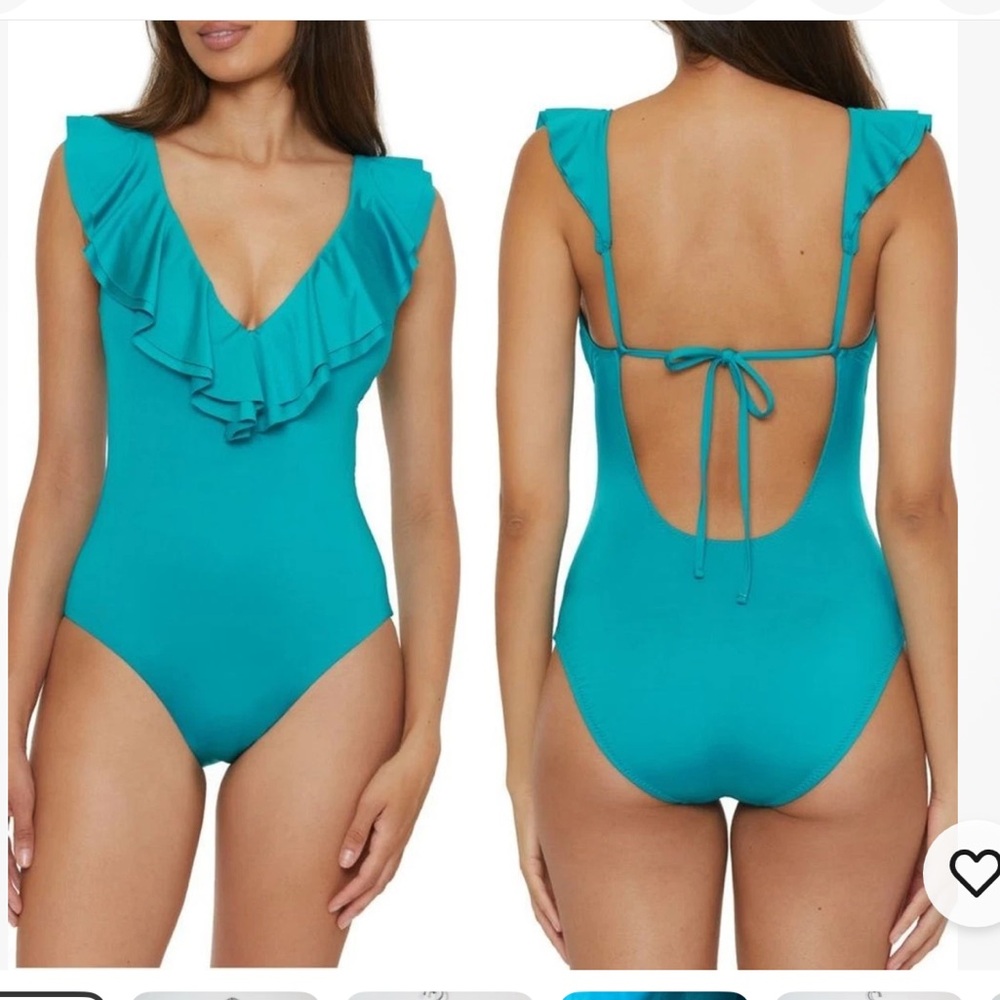 Trina Turk Monaco Ruffle one piece swimsuit size 6